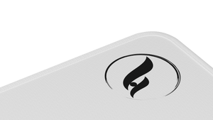 ZeroGravity 2XL mouse pad White Black Logo Close Up Odin Gaming