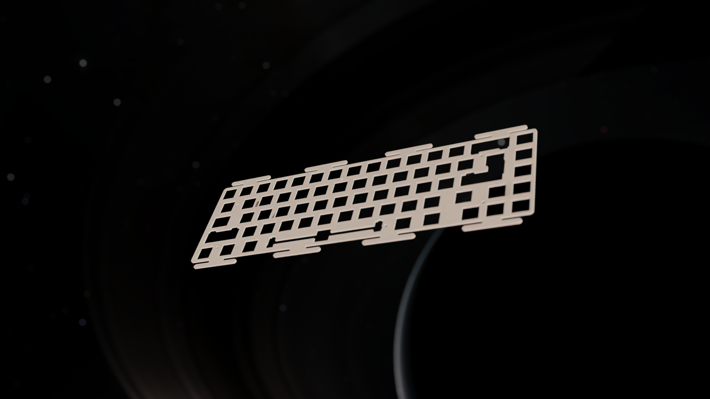 Aurora65 custom keyboard switch plate POM Odin Gaming