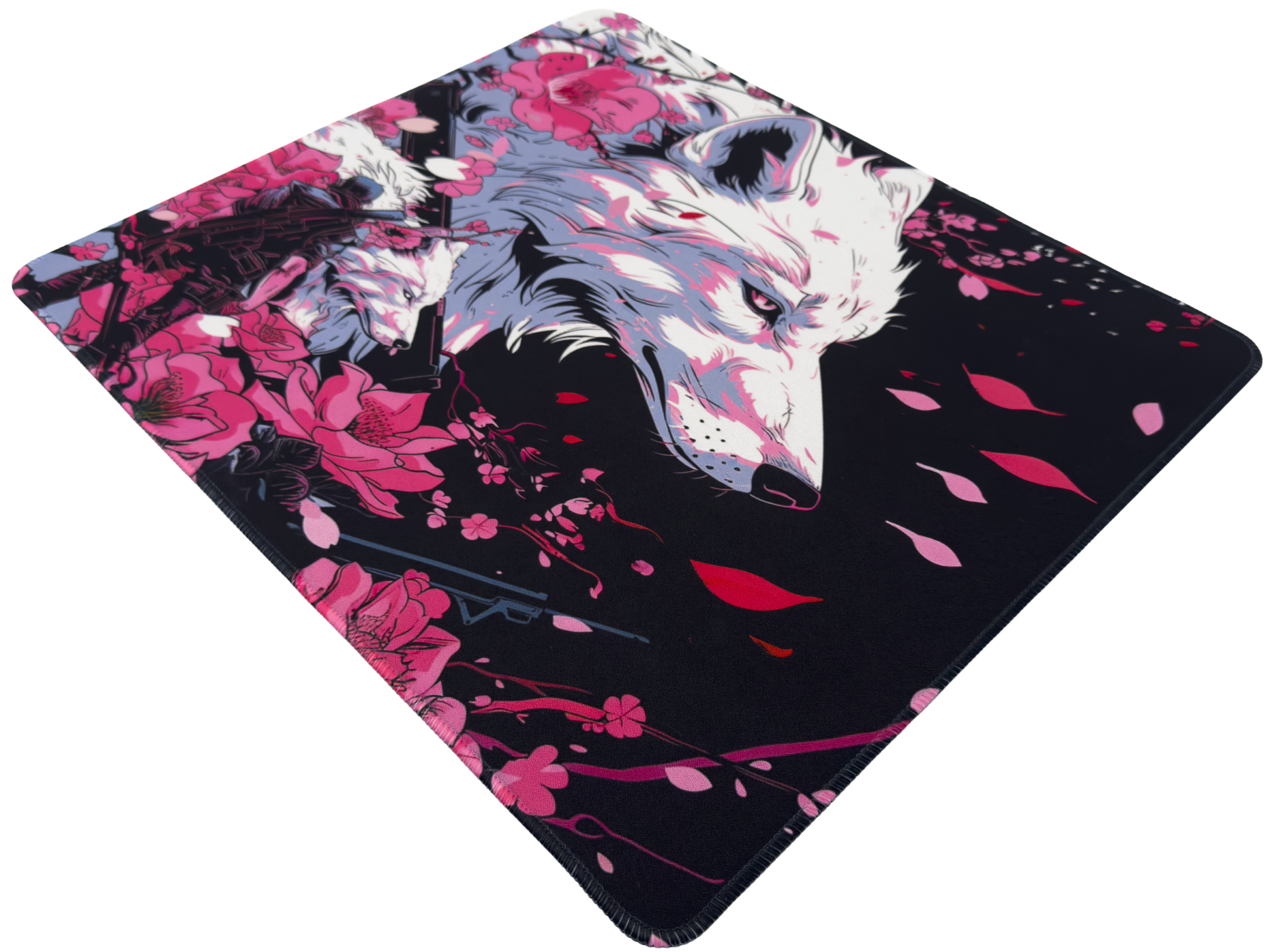 AzpectCustomz Sakura Wolf Infinity XL Hybrid Mousepad - 19 AzpectCustomz Sakura Wolf Infinity XL Hybrid Mousepad - 19