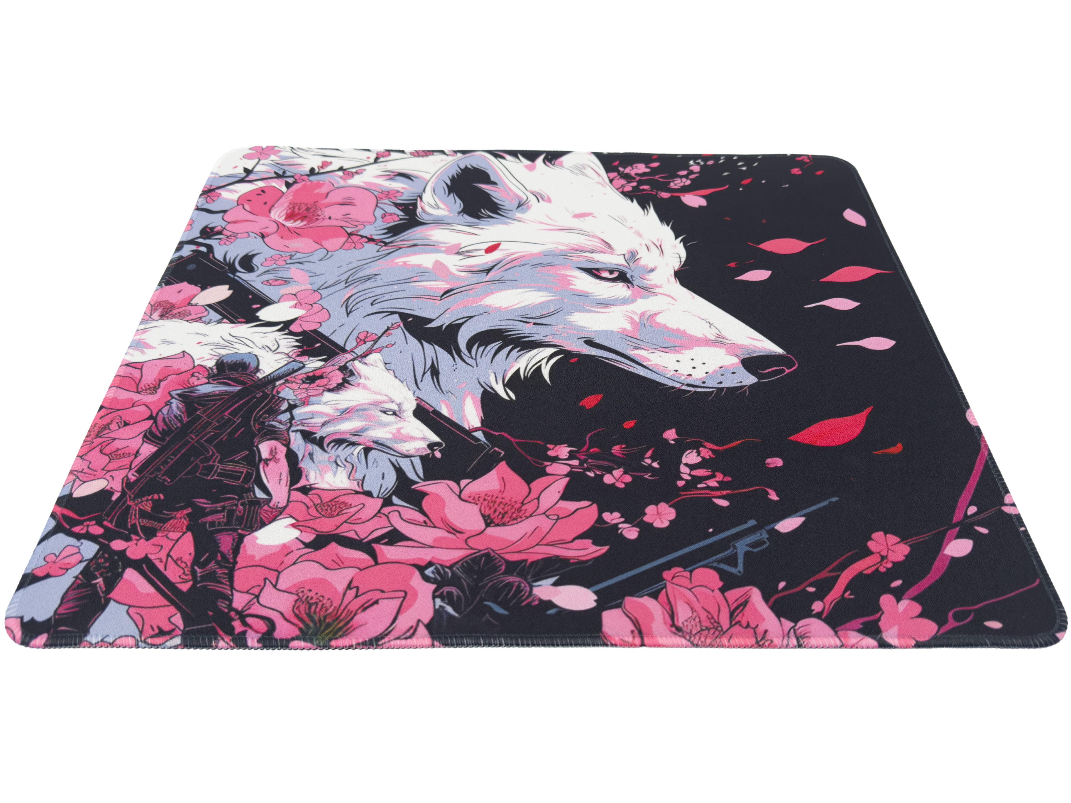 AzpectCustomz Sakura Wolf Infinity XL Hybrid Mousepad - 19 AzpectCustomz Sakura Wolf Infinity XL Hybrid Mousepad - 19