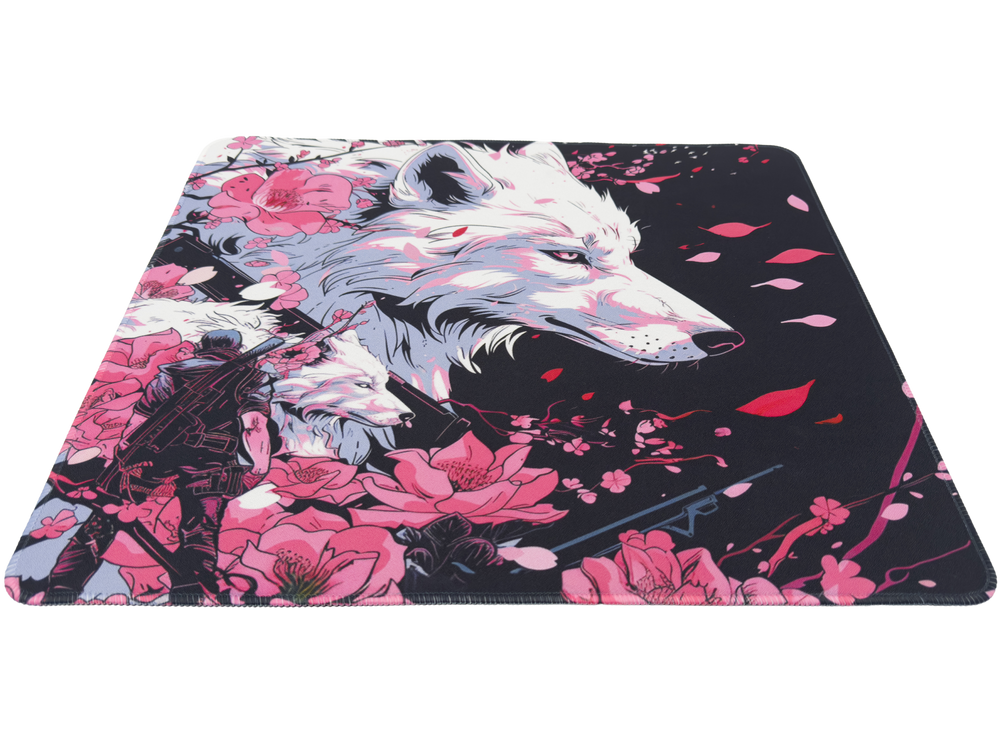 Infinity v2 — Sakura Wolf AzpectCustomz — Hybrid Surface Gaming Mousepad • XL