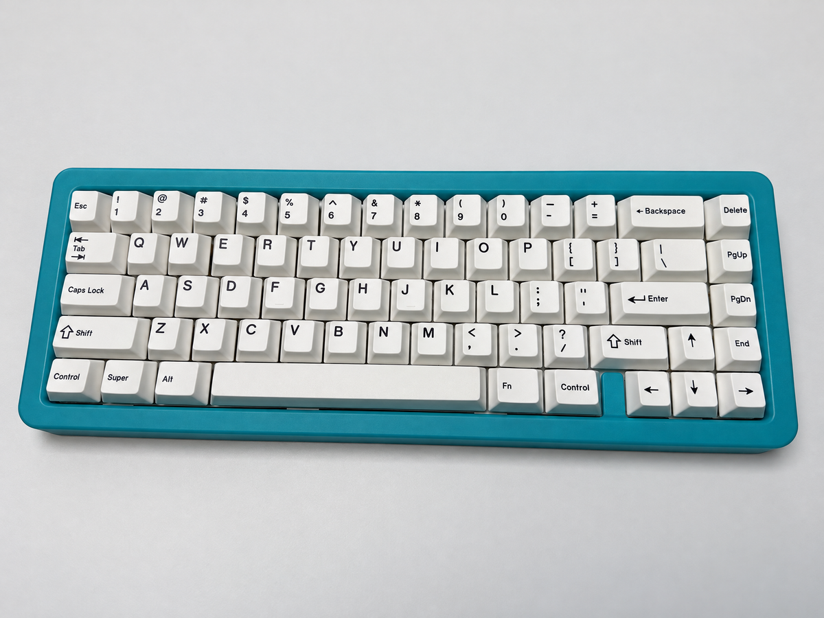 aurora 65 gaming keyboard by odin gaming in blue