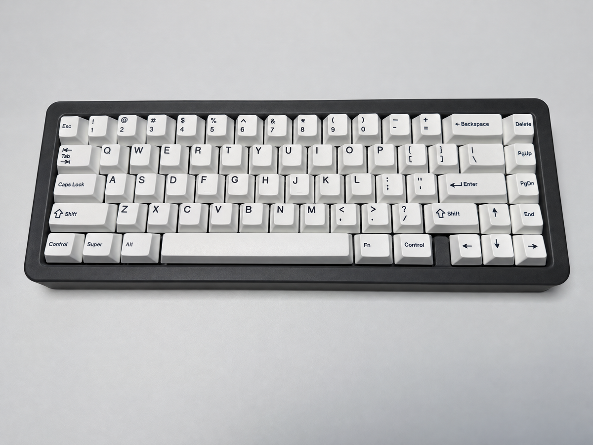 aurora 65 mechanical gaming keyboard by odin gaming in gray