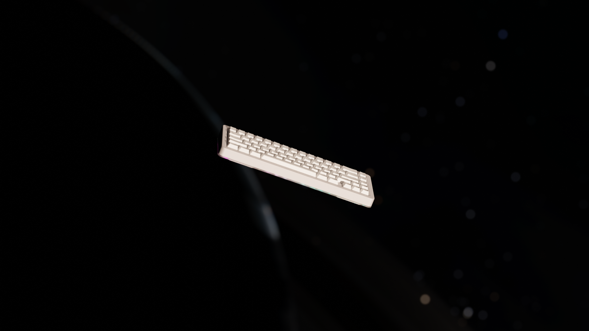 Aurora65 gaming keyboard aluminum with RGB Odin Gaming