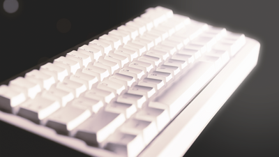 Aurora65 E-white gaming mechanical keyboard 65% layout Odin Gaming