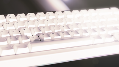 Aurora65 RGB underglow gaming mechanical keyboard E-white 1000hz polling rate Odin Gaming
